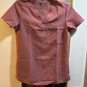 Figs XXS Mauve Catarina Scrub Top